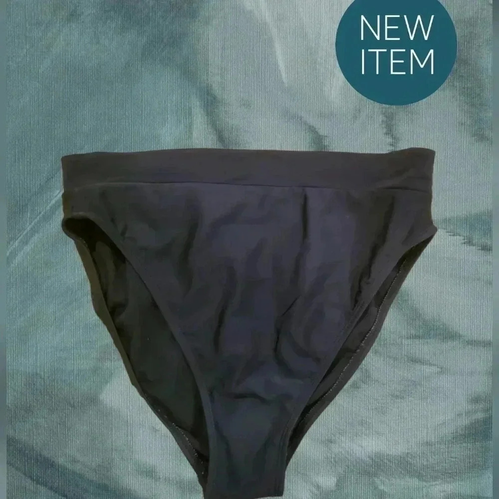 Exhilaration Women's bikini bottom size medium high waist modest